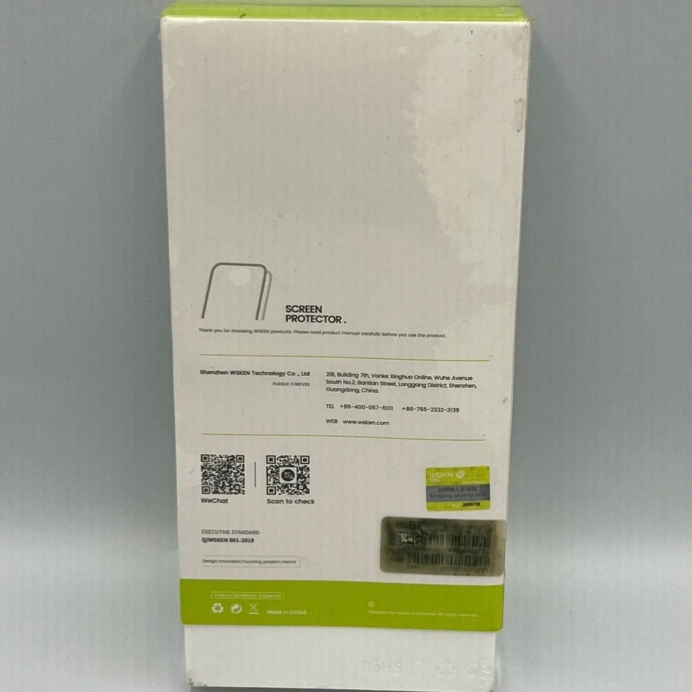 WSKEN Screen Protector iPhone 12 Pro Max 6.7 Clear Brand New 2-Pack 9H Glass
